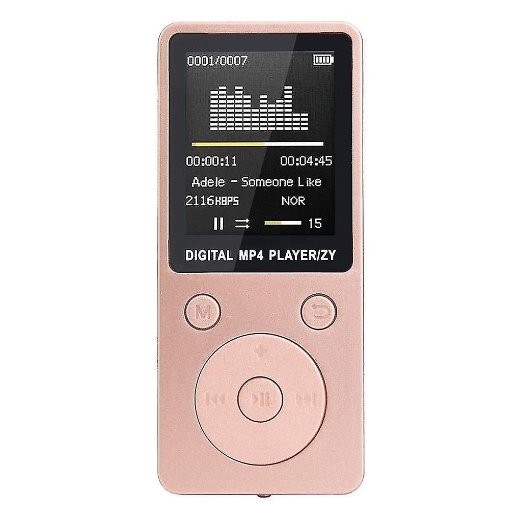 Rose Gold Portable Lossless sound Mp3 mp4 Music player Fm Recorder