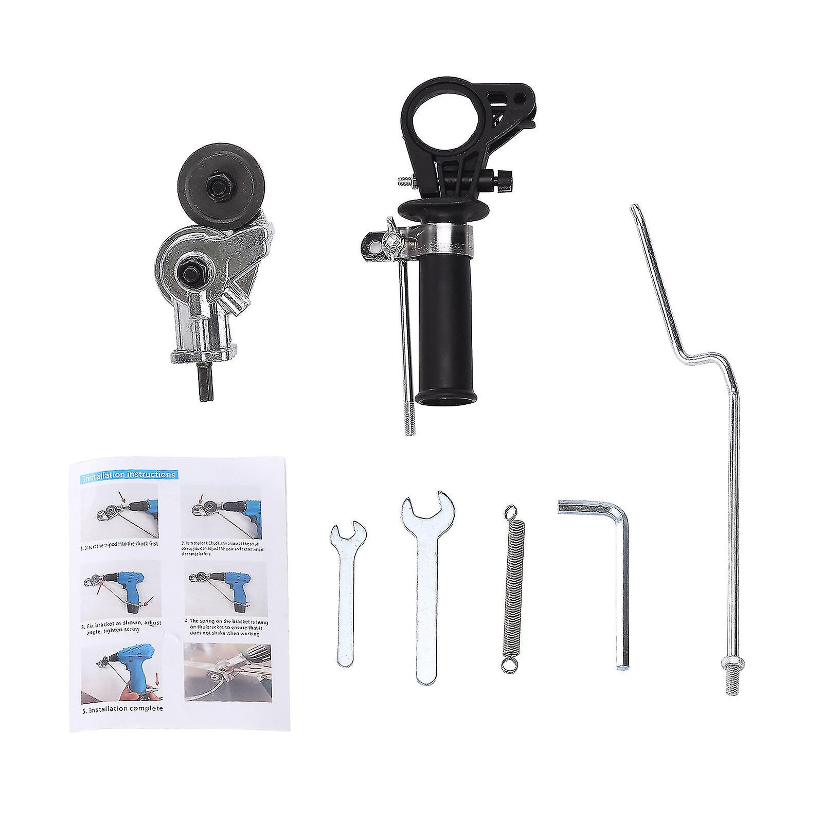 Drill Attachment Metal Cutter Double Headed Safe Car Maintenance Durable Accurate