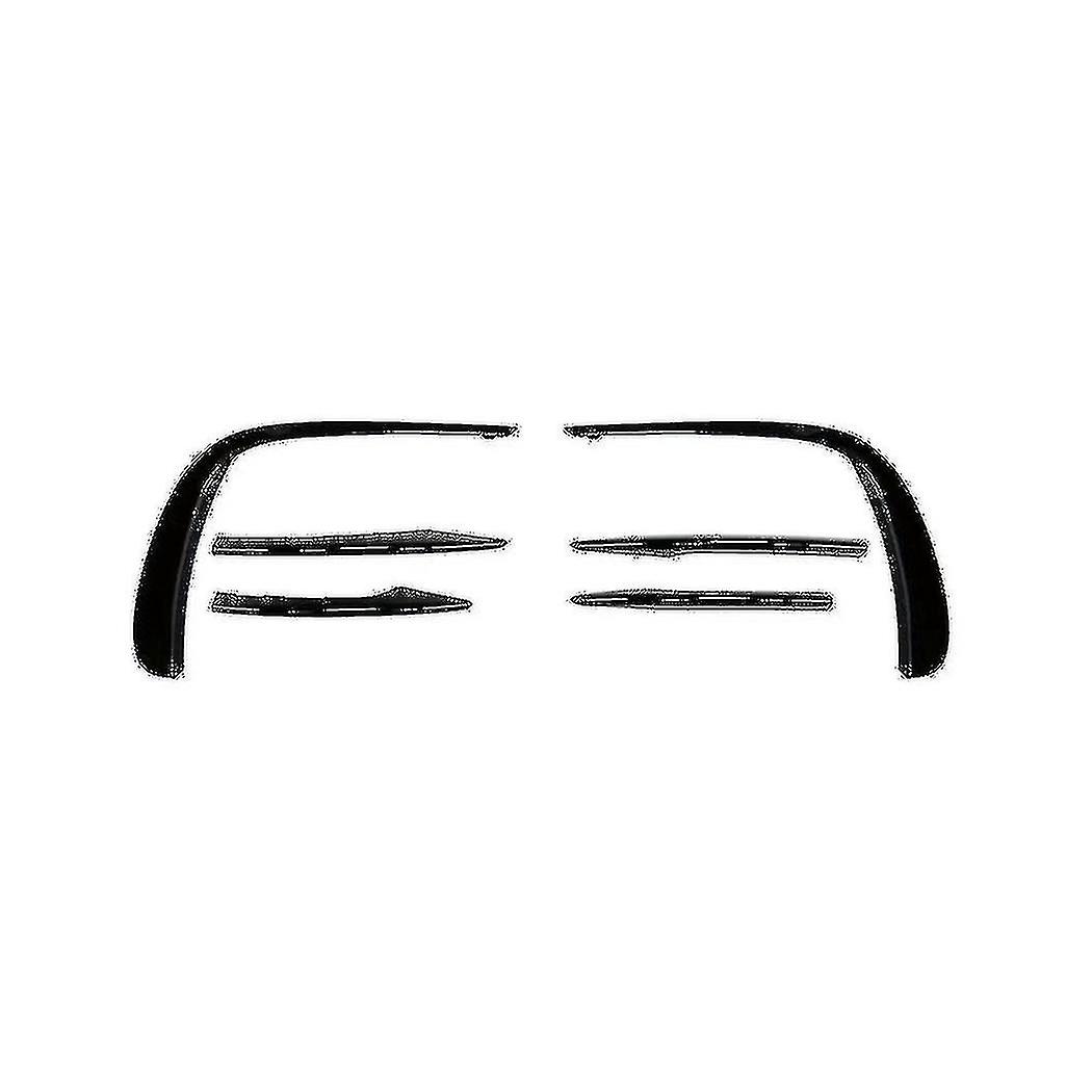 Front Bumper Wind Blade+ Front Wind Blade Modification Bumper Grille Trim Car For Chic E Class W213