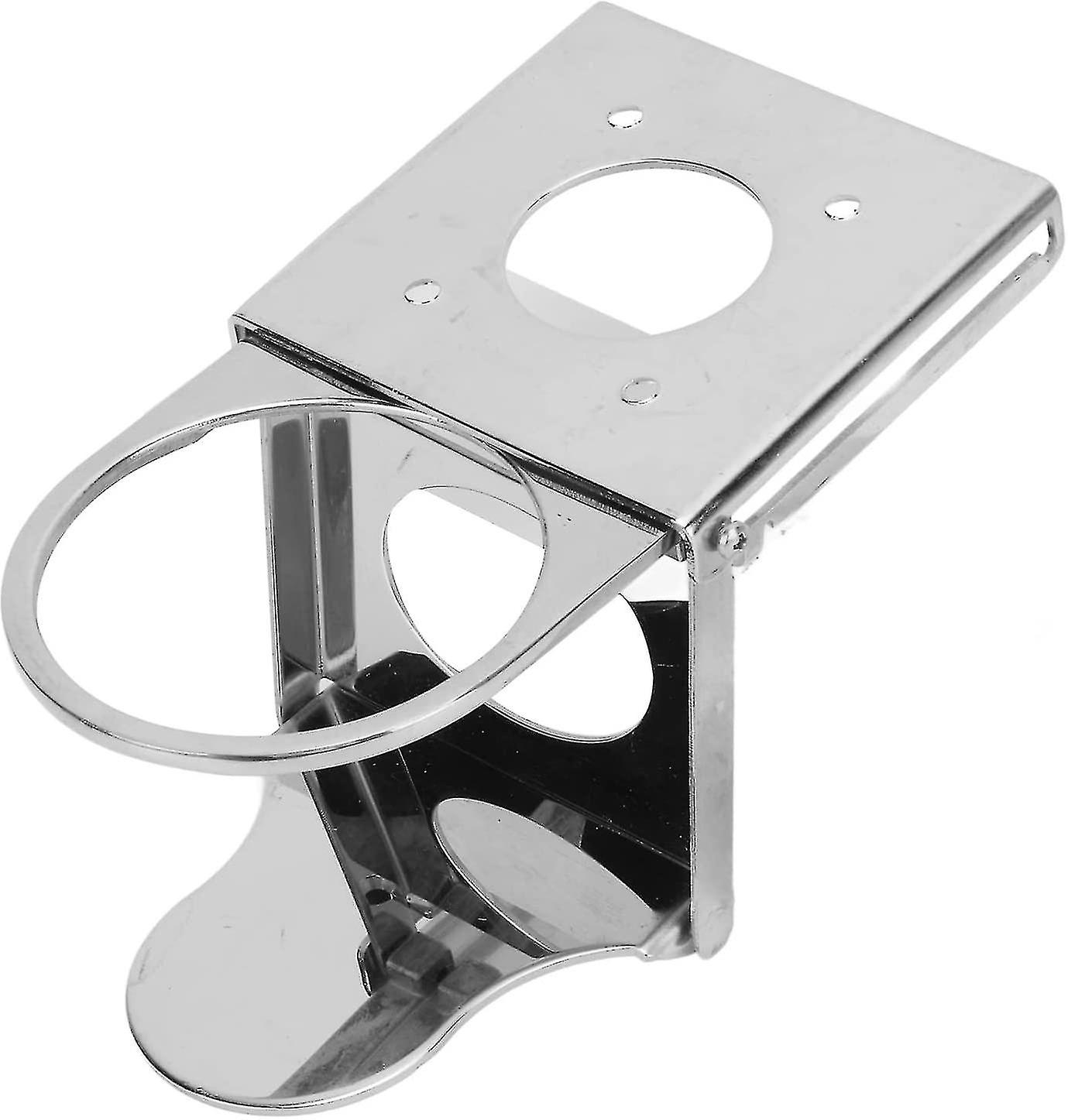 Fällbar dryckeshållare rostfritt stål Rv vattenflaskhållare (silver) (1 st)