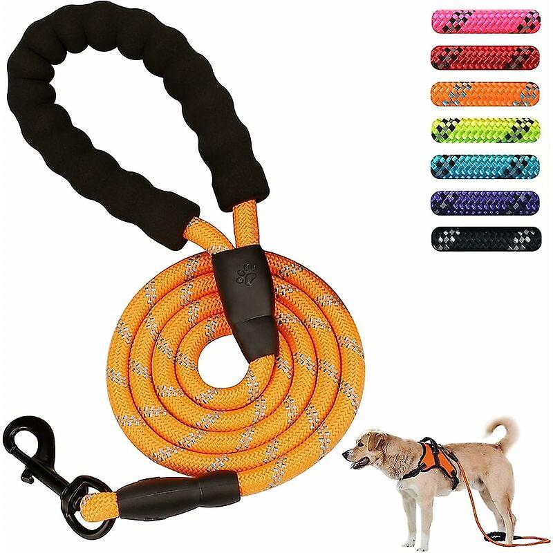 5ft 1.5m Powerful Pet Leash (Orange)