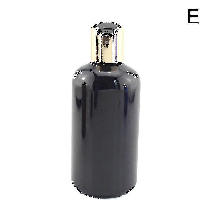 250ML Lotion Bottle Soap Shampoo Dispenser Bottle For Bathroom Gold Head Round Sub-bottling PET Empty Bottles Cosmetic Container