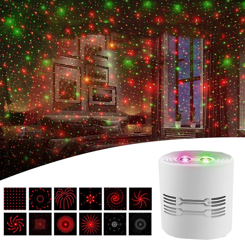 Laser Stage Light, Specification: 12 In 1 Style (White) White