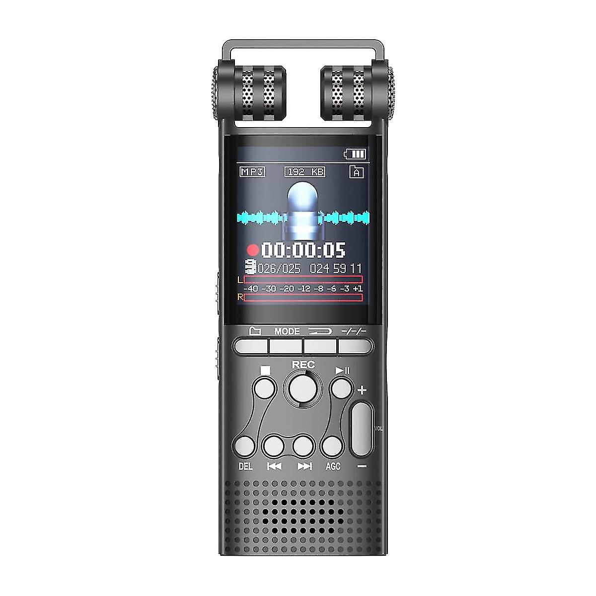 Draagbare Voice Recorder 32GB, voice recorder met playback, voice geactiveerde recorder voor lezingen, stu