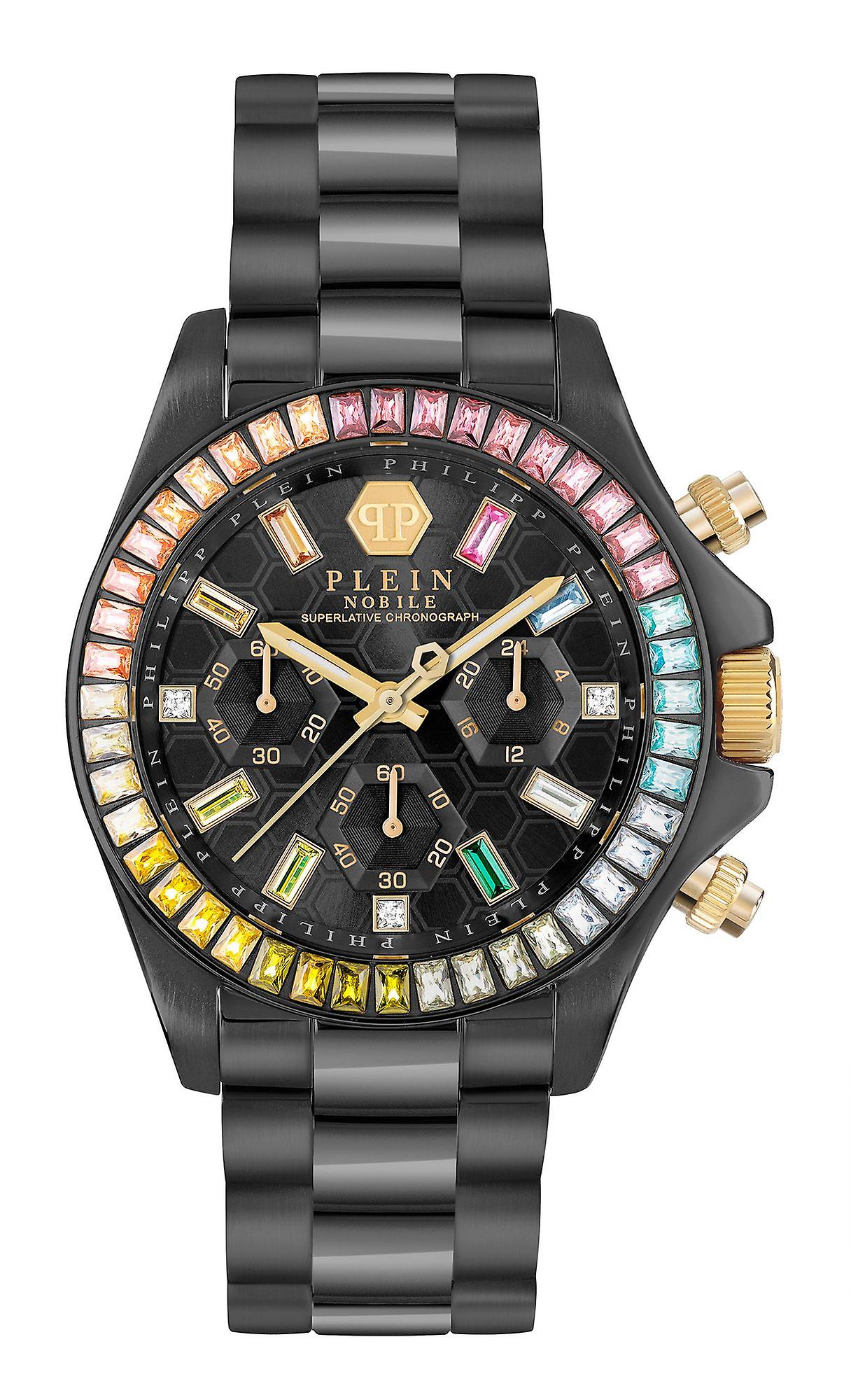 Philipp Plein Women's Watch Analog Quartz Chrono NOBILE LADY PWSBA0623 Stainless Steel