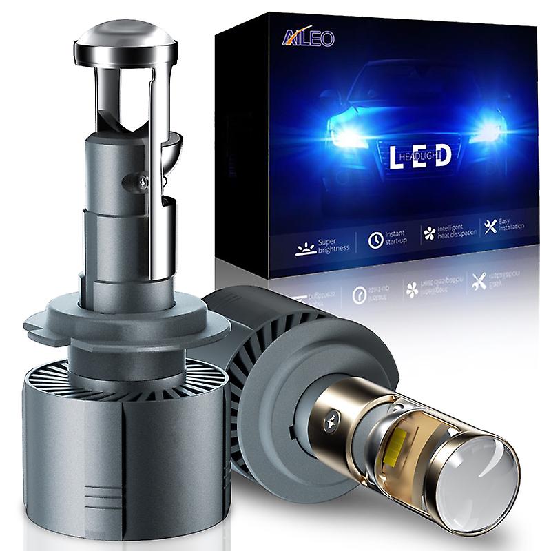 -2 Pcs H7 Led Canbus Super Mini Projector Lens H11 9005 Hb3 9006 Hb4 80w Automobiles Bulb 16000lm Conversion Kit Rhd Lhd