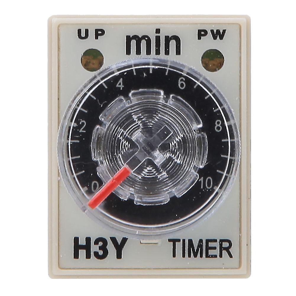 Time Relay H3Y-2 8 Pins 12VDC High Accuracy Timer 0-10 Minutes for Home Appliances Electrical Supplies