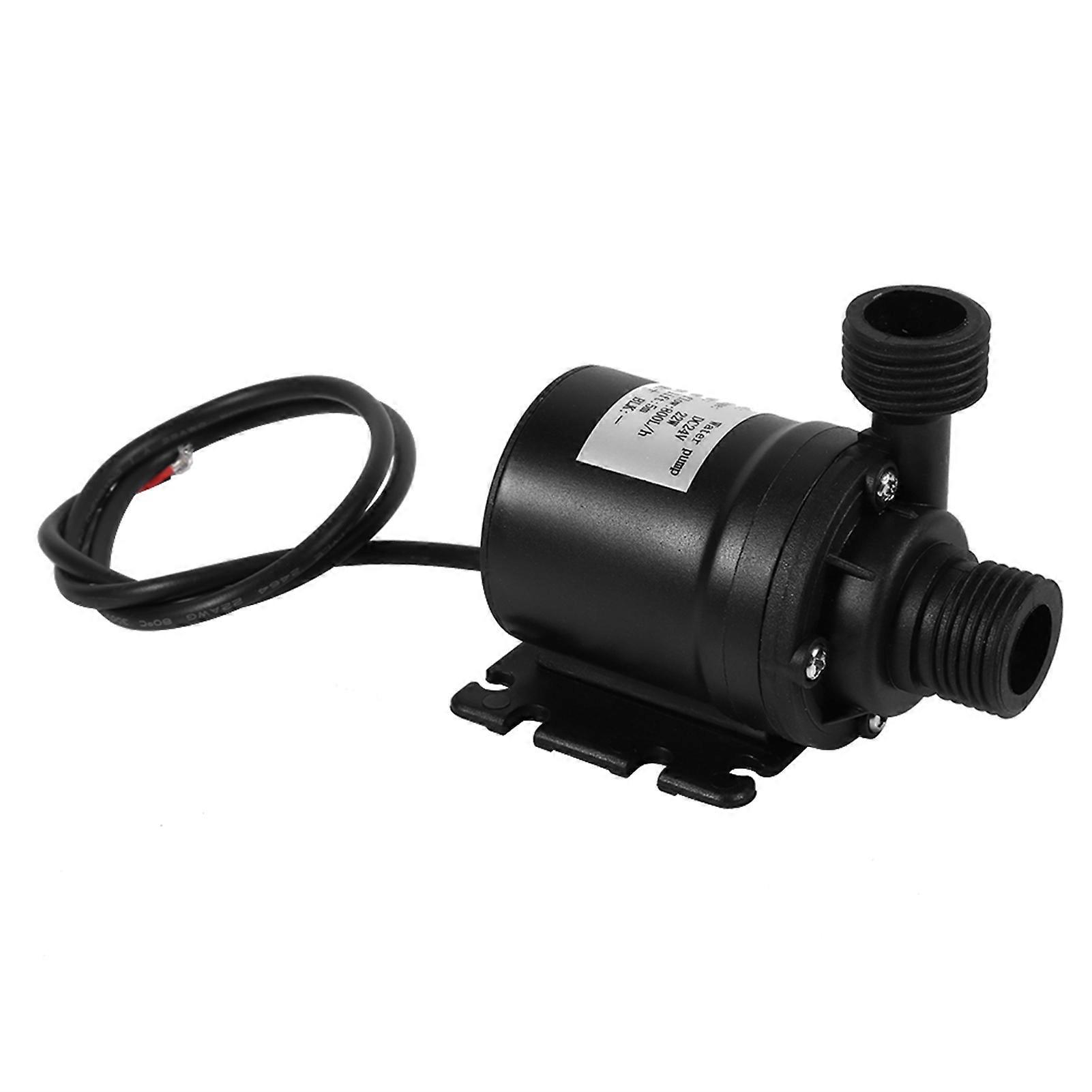 NIMOA Water Circulation Pump - DC 24V Recirculation Pump Solar Energy Brushless Motor Aquarium Submersible 800L/H 5M