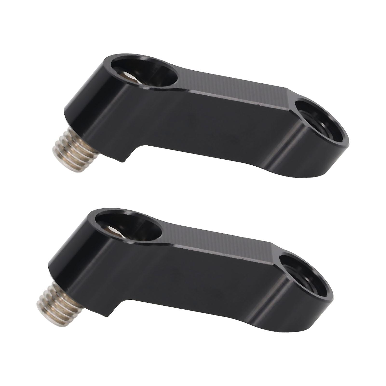 10mm mirror extender for NMAX 155 125, black motorcycle adapter pair