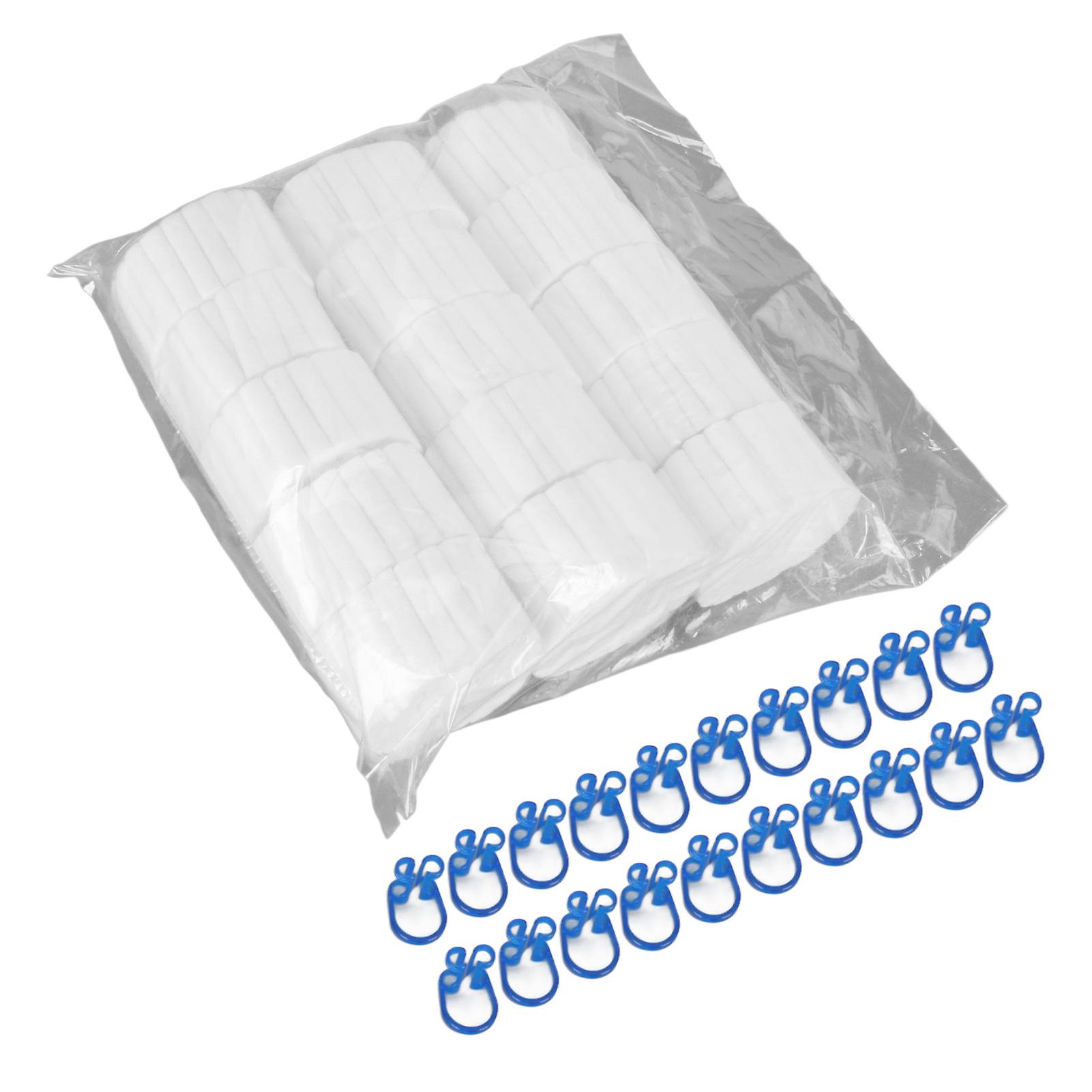 1000Pcs Cotton Rolls Dental High Absorbent Soft Comfortable Nose Bleed Plug with 20 Clips for Kids Adults Nosebleed 3.8cm/1.5in
