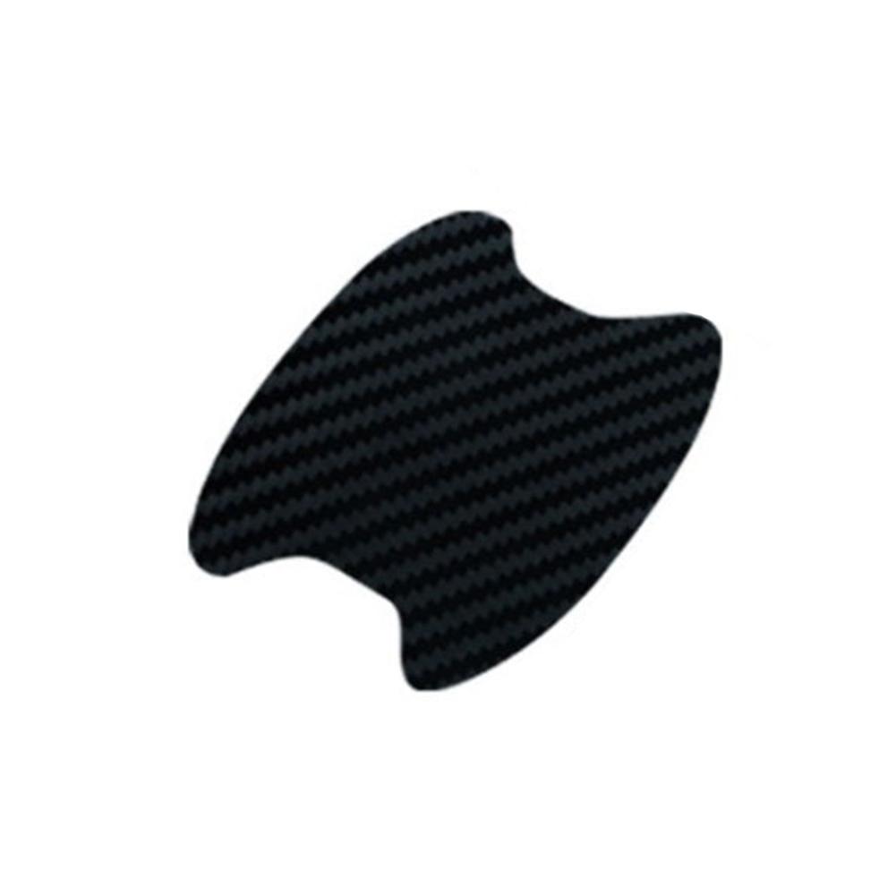 4PCS 5D Carbon Fiber Car Stickers Scratchproof Door Handle Protector