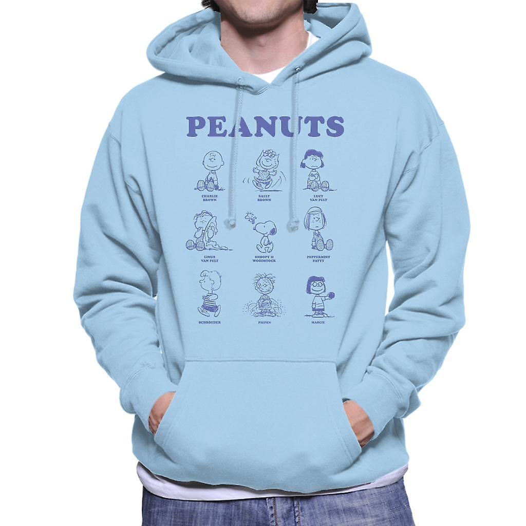 Peanuts Character Sketches Men's Hooded Sweatshirt