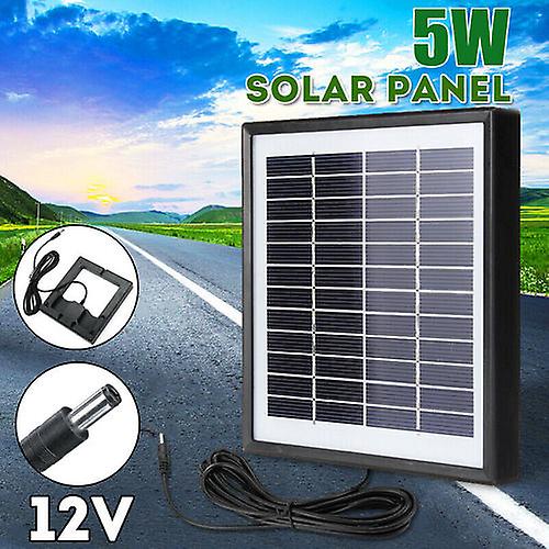 Mini 5W 12V Solar Panel Polysilicon Battery Charger For Car RV Boat+ 3m Wire Hot