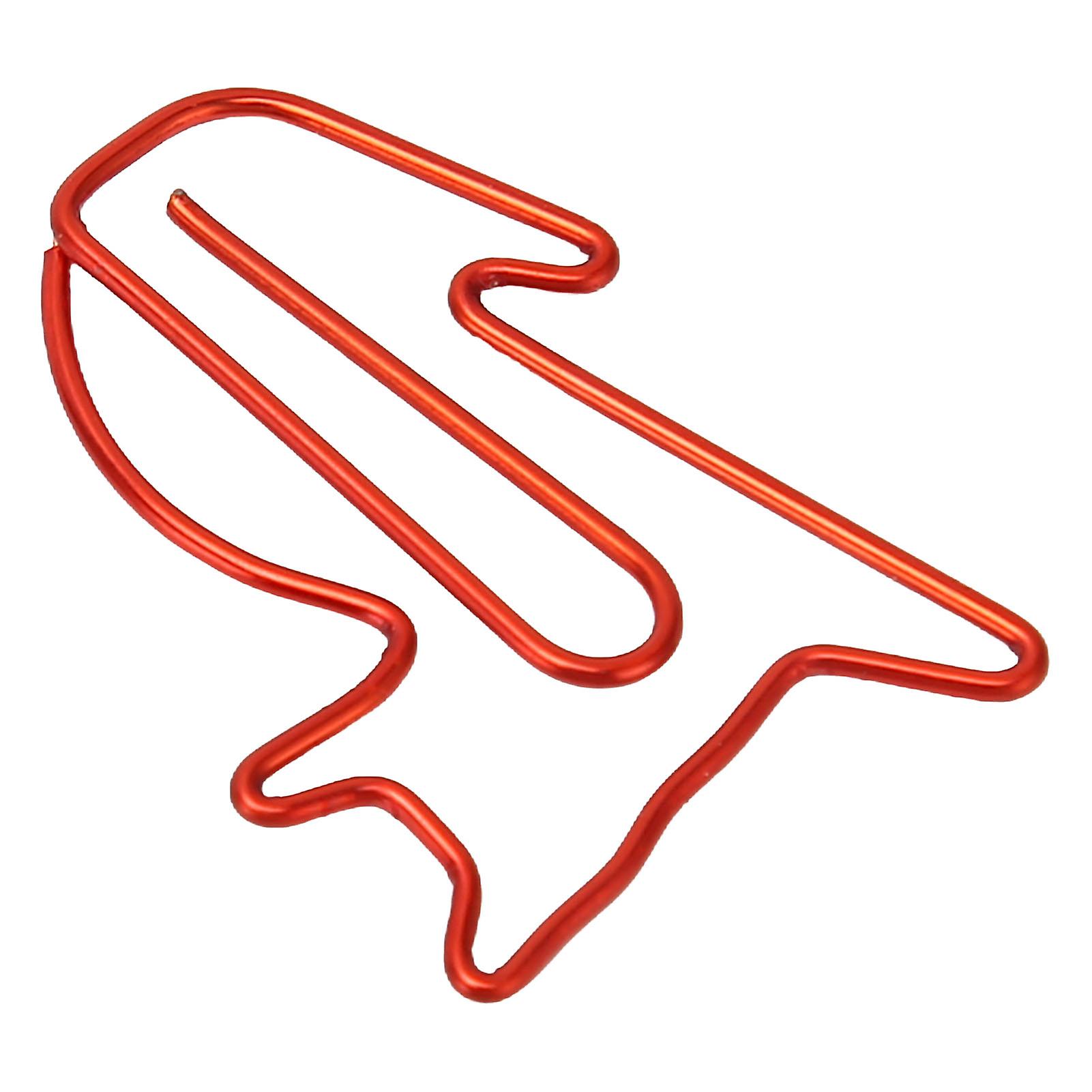 100PCS Paper Clips Cute Appearance Slip Resistant Rust Proof Plating Process Colorfast Portable Lightweight for School Cat Shape 