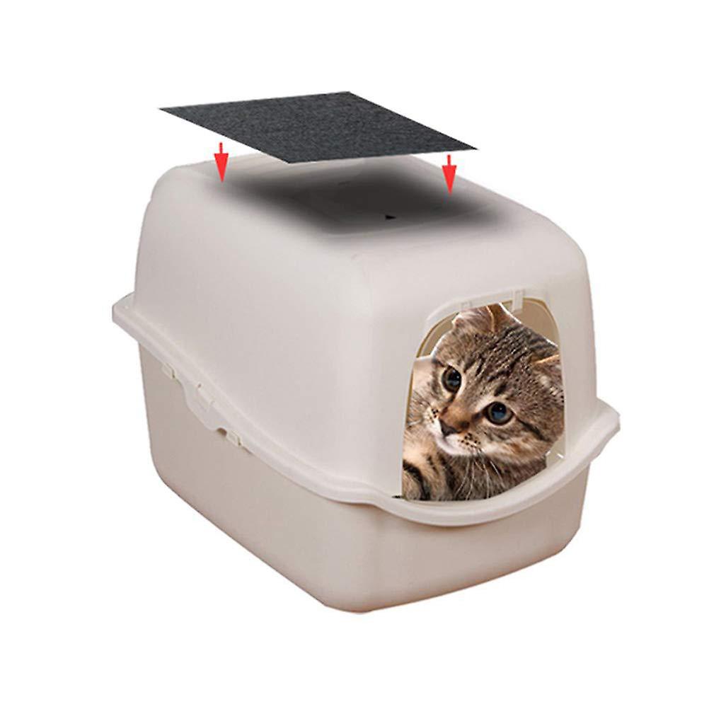 4Pcs Pet Cat Litter Box Filter Kittens Pad Activated Carbon Deodorant Filters
