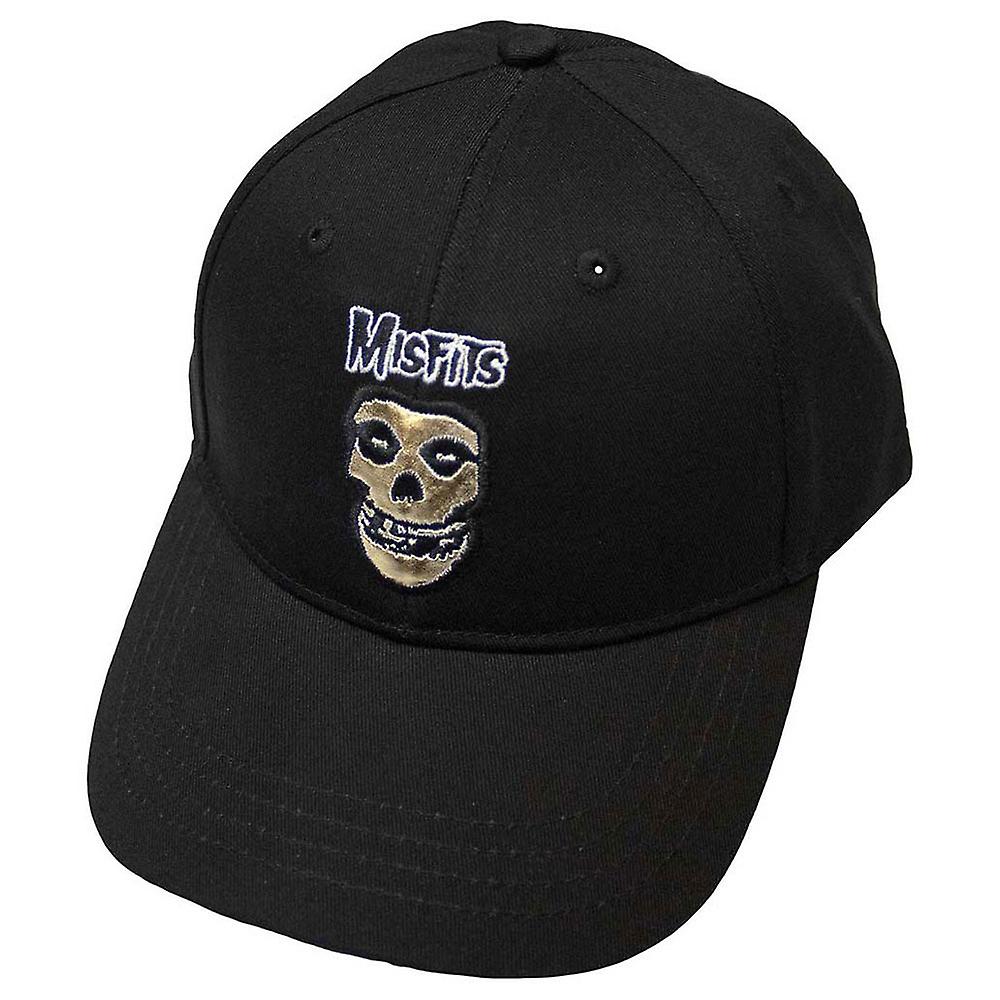 Misfits Band Logo And Gold Fiend Baseball Cap