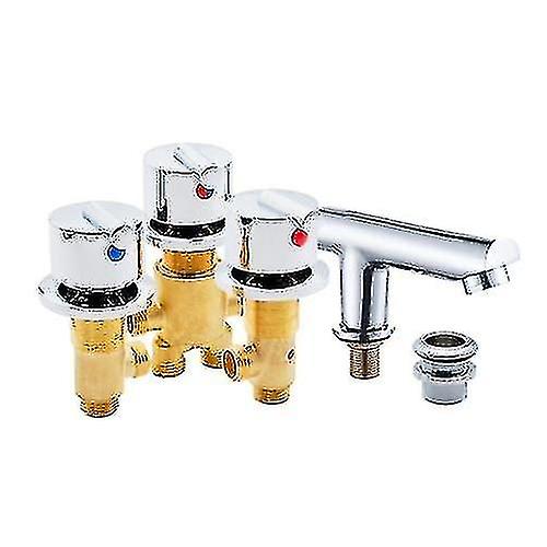 Bronze Chromed Ceramic Cartridge Cold / Hot Water Mixer - Bathtub