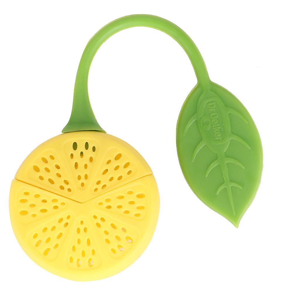 3Pcs Fruit shaped Tea Strainer Silicone Tea Filter Kitchen Gadget for Tea(lemon)