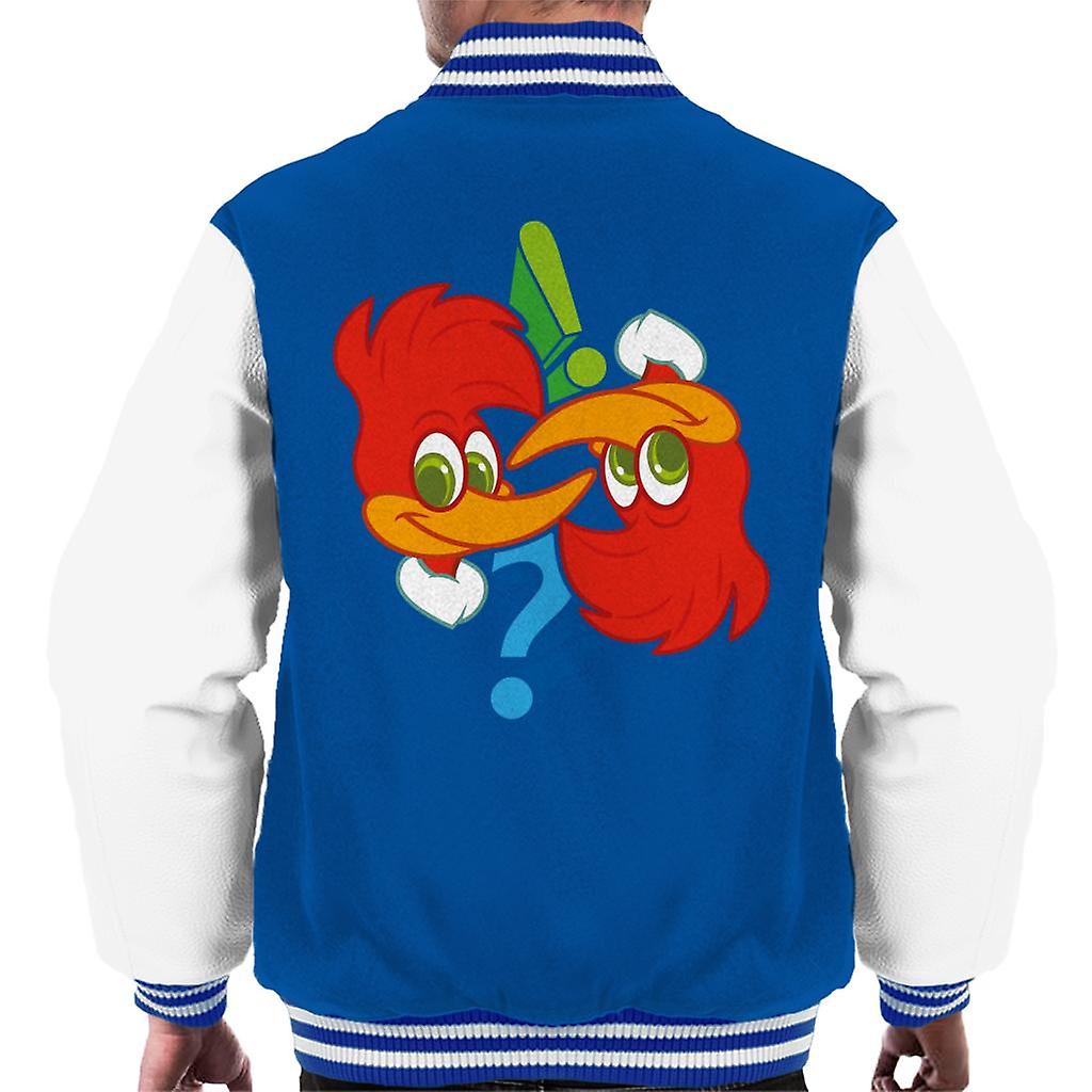 Woody Woodpecker Winnie Question Mark Men's Varsity Jacket