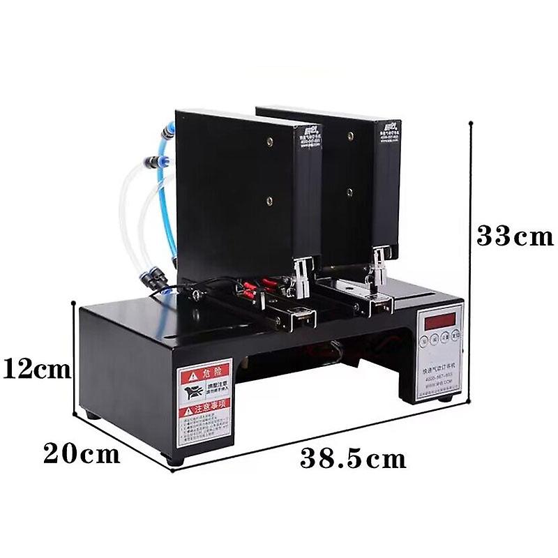 220V Pneumatic Double Head Automatic Electric Binding Electric Stapler 180 Times/min Bookbinding Hine