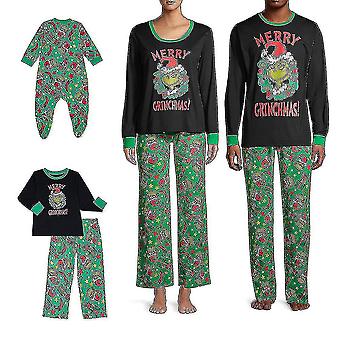 Family Matching Pyjamas Grinch Christmas Nightwear Pajamas Pjs Set