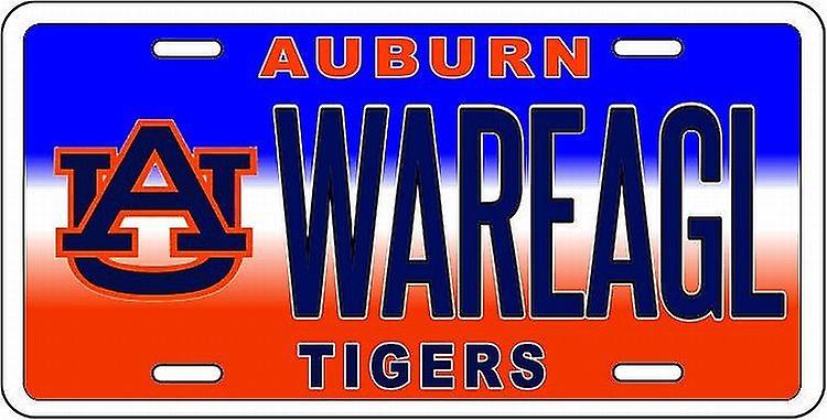 Auburn Tigers NCAA "War Eagl" License Plate
