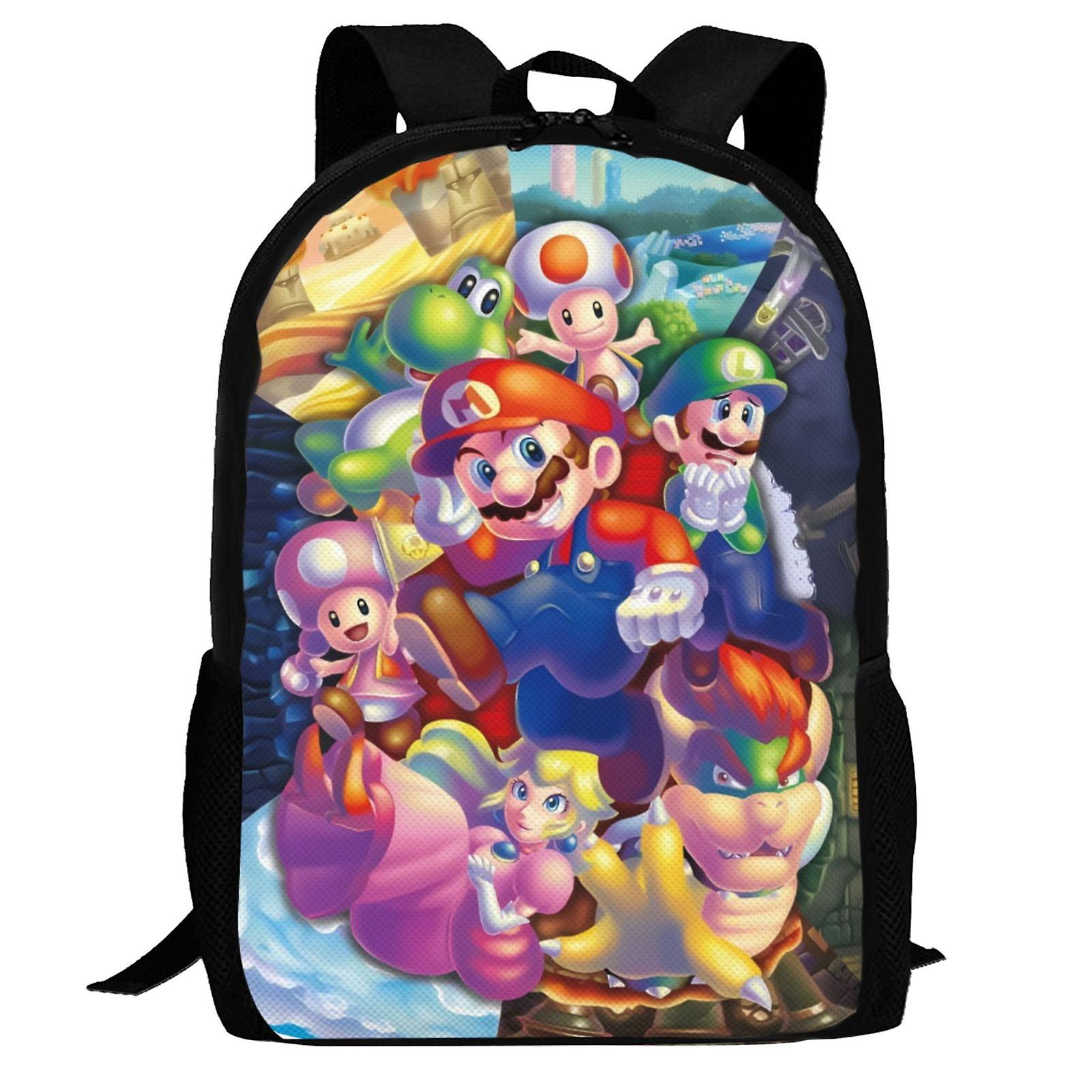 Super Mario Backpack,Laptop Backpack Lightweight Casual DaypackMulti-Function Travel Backpack