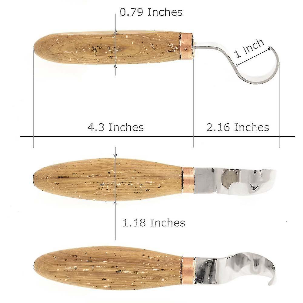 Wood Carving Bent Gouge- Spoon Carving Tools