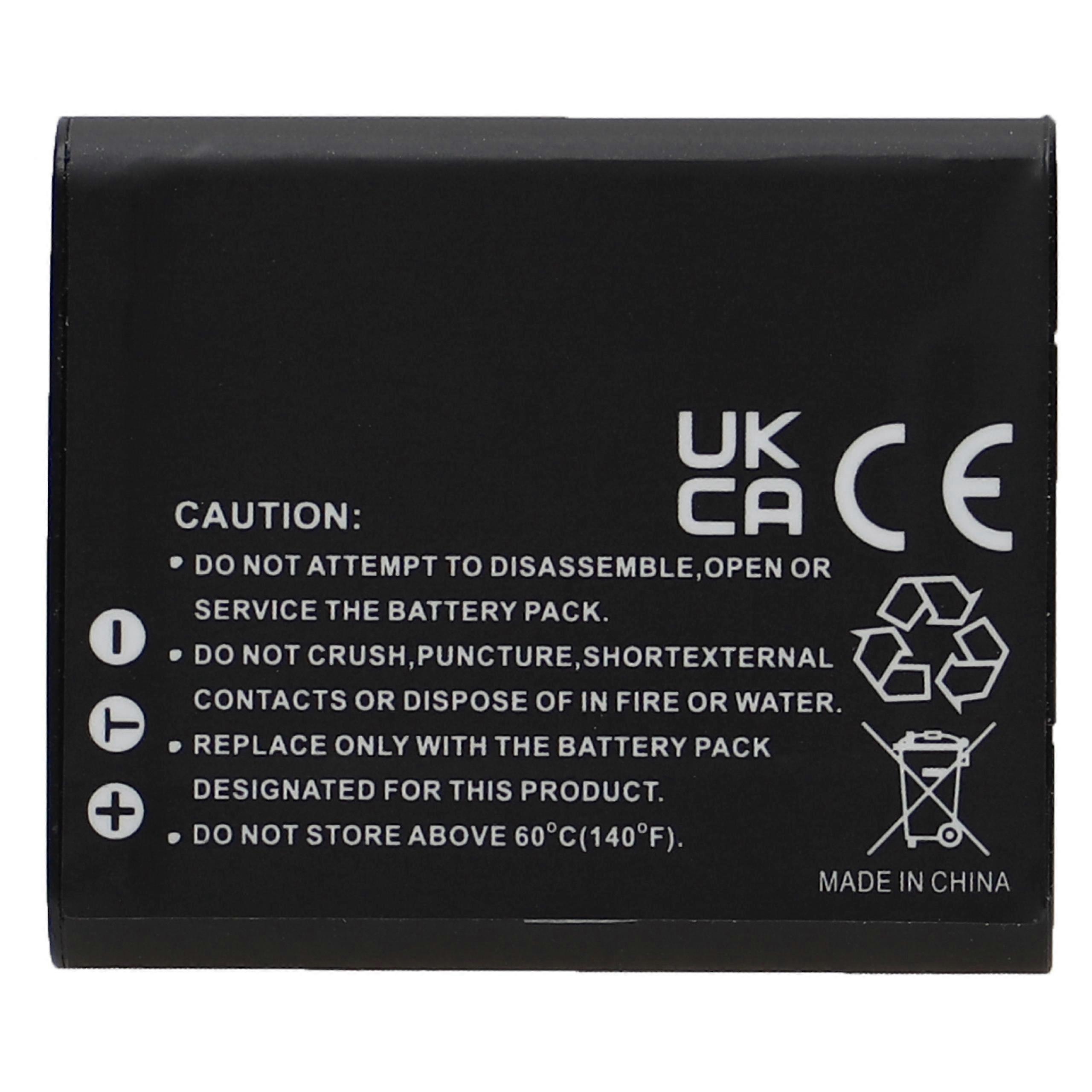 Batterie de remplacement EXTENSILO 3x pour Sony NP-FK1, NP-BK1 pour caméscope caméra (770 mAh, 3.7 V, Li-ion)