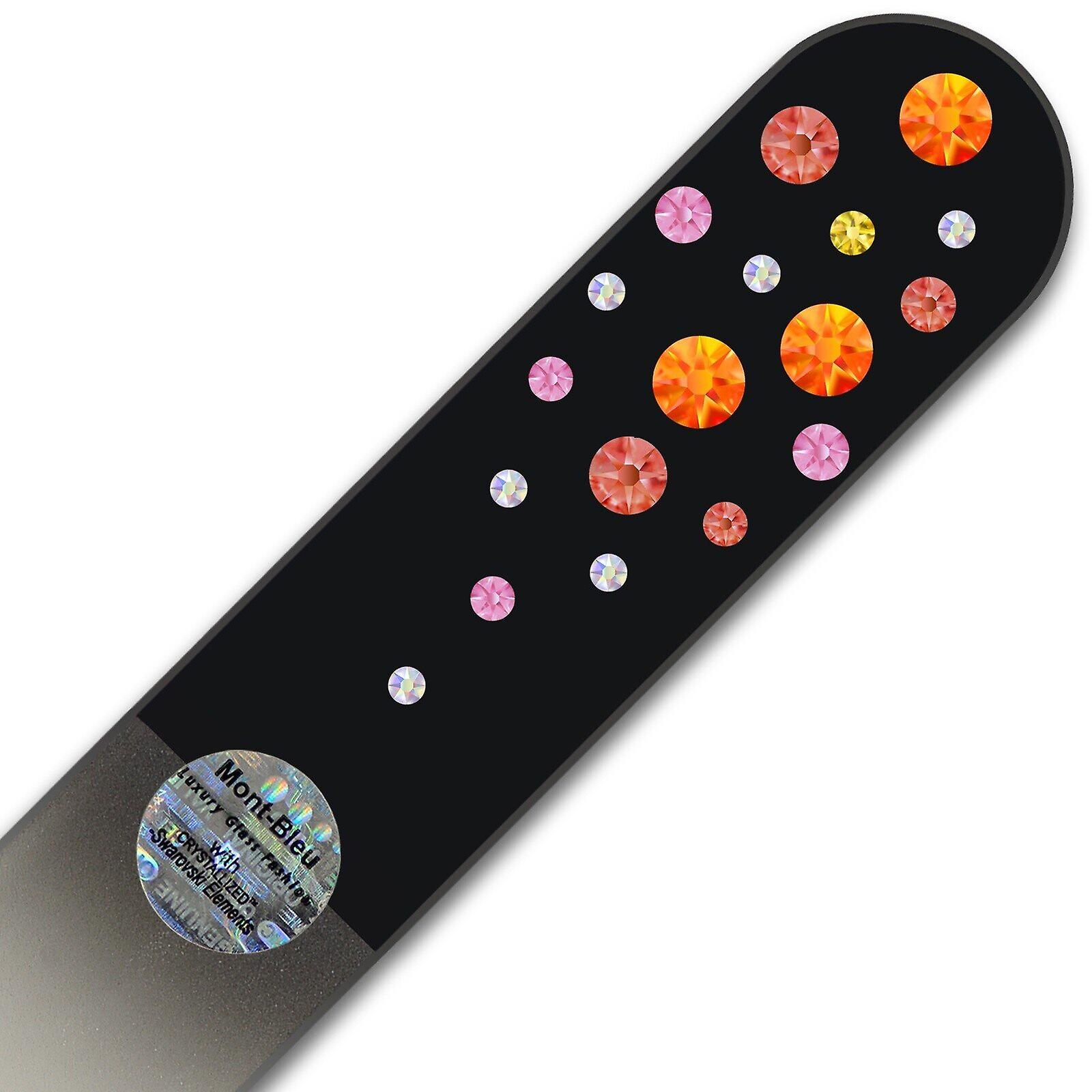 モンブルー大ガラスネイルファイル(結晶付きWB-B - Fireopal - パドパラッシャ)