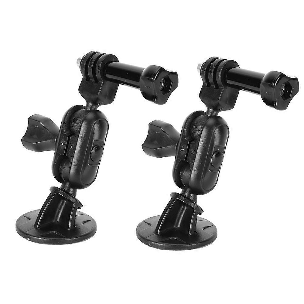 2pcs Dash Camera Mount Bracket Dashboard Recorder Suction Cup 360 Degree Adjustable Universal AccessoryTridents Heads