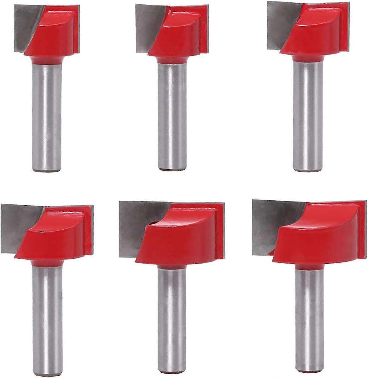 Cleaning Bottom Router Bits Woodworking Cutter 8mm Shank Cutter 8mm Flush Shank Trim Hinge Mortise Pattern 6pcs/set