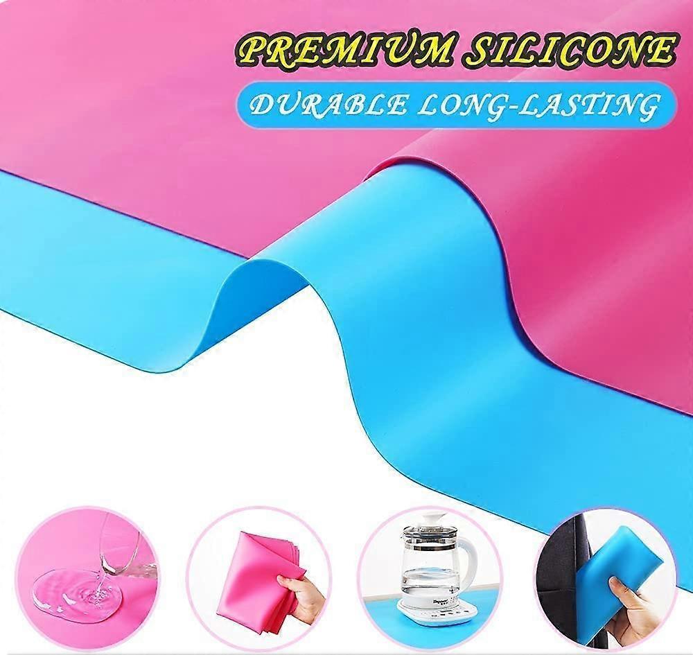 Set of 2 Silicone Mats for Epoxy Resin 30 x 40 cm for Crafts, Resin, Jewelry Making