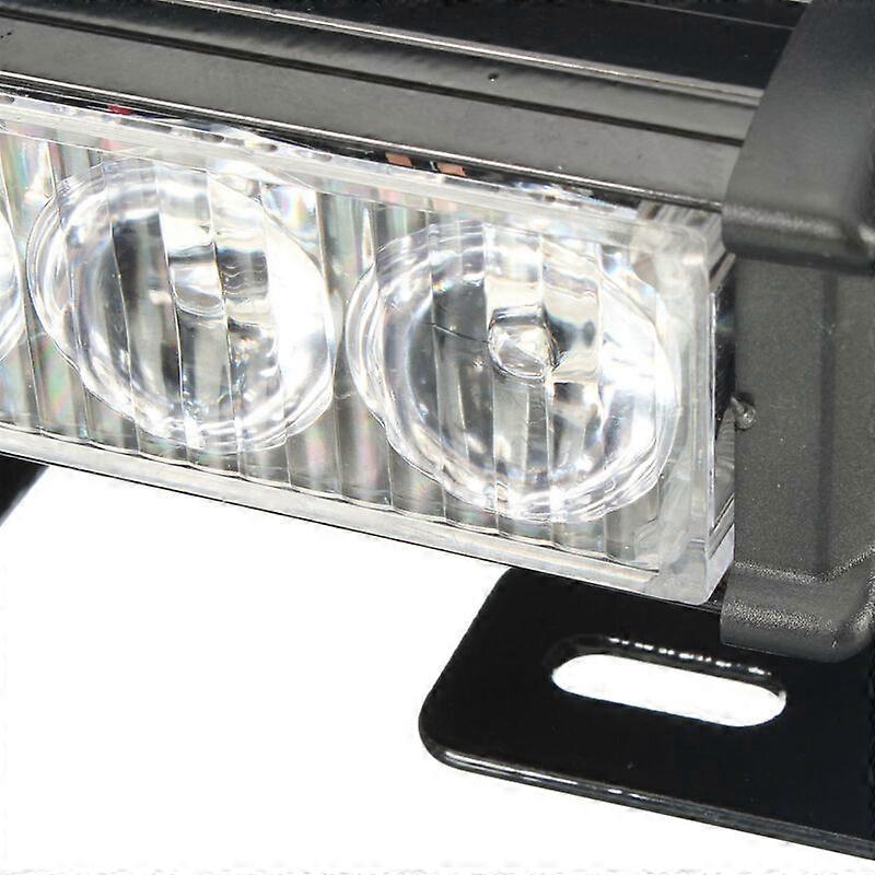 Strobe Light, 2Pcs One to Two LED Emergency Strobe Warning Light Emergency Flash Warning Light 12V General Motors Truck Trailer(Red)-