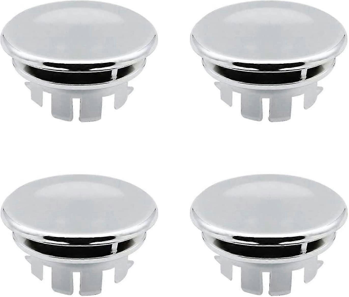 New,suitable Sink Overflow  Cover  Replacement Stopper For Bathroom Kitchen Sink Overflow Round Hole - Replacement Parts For Correct Insertion (4 Pcs)