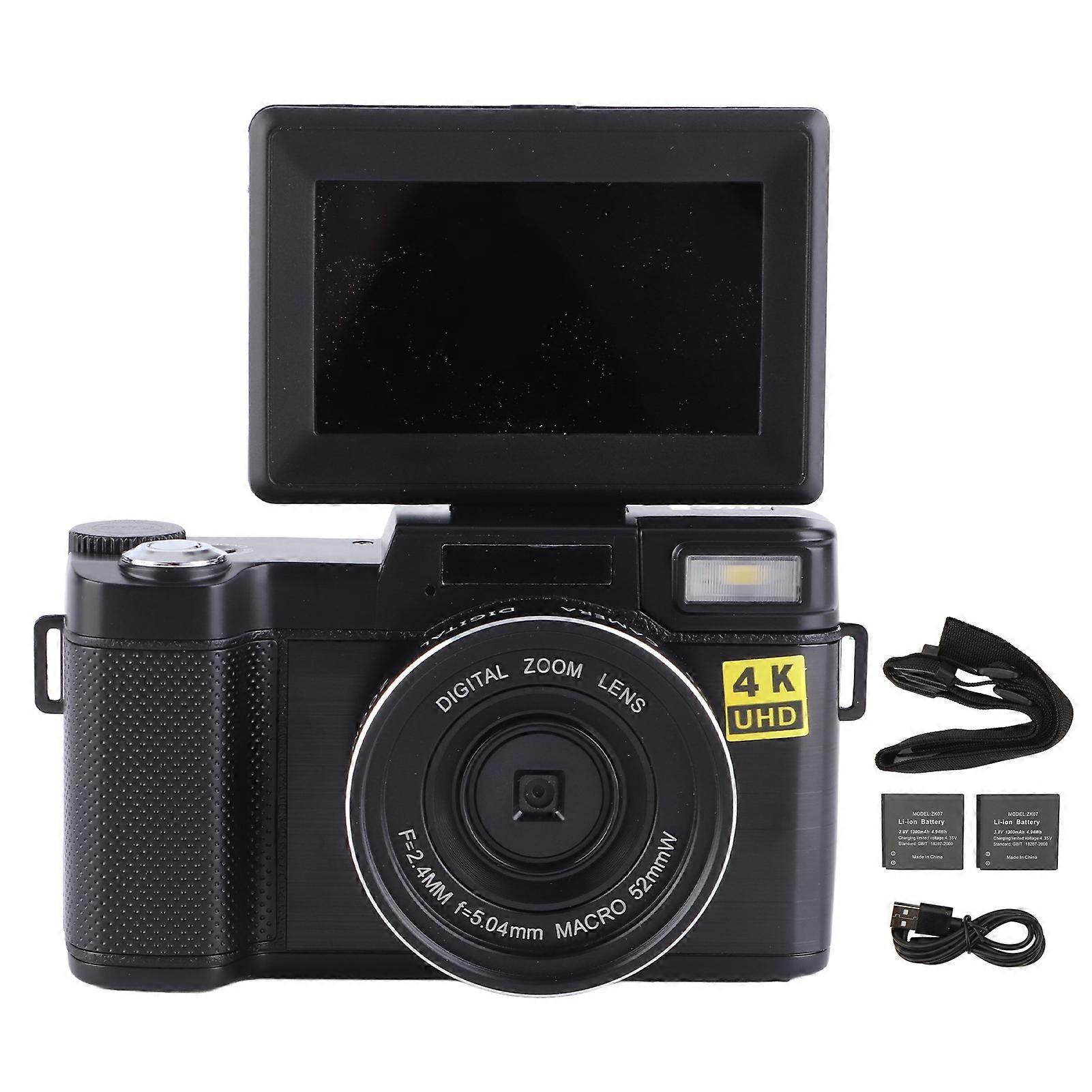 48MP Vlogging Camera Anti ShakE 4K Digital Camera with 3.2 Inch IPS Display Screen for Photography Video NO.1237