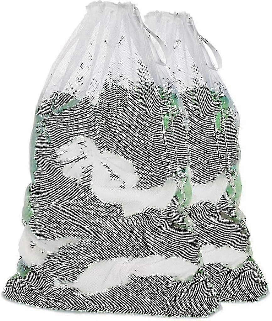 2Pcs Washing Bag Machine with Cord Stopper Laundry_Feb