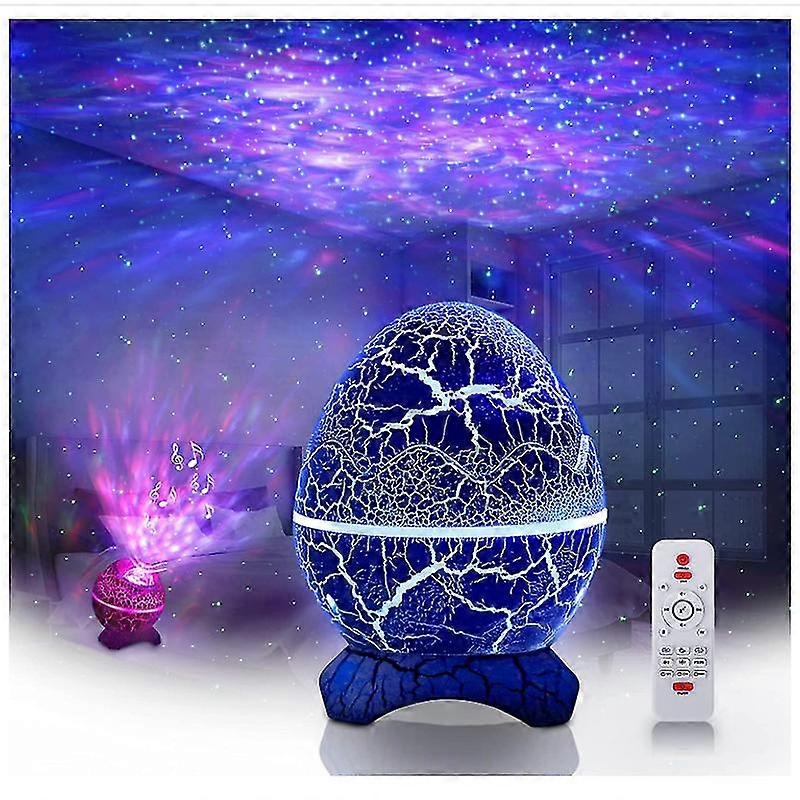 GYFDYM Led Star Projector Light Night Projector With White Noise Soothes Sleep Music Player Party Rotating Lights For Bedroom Decor