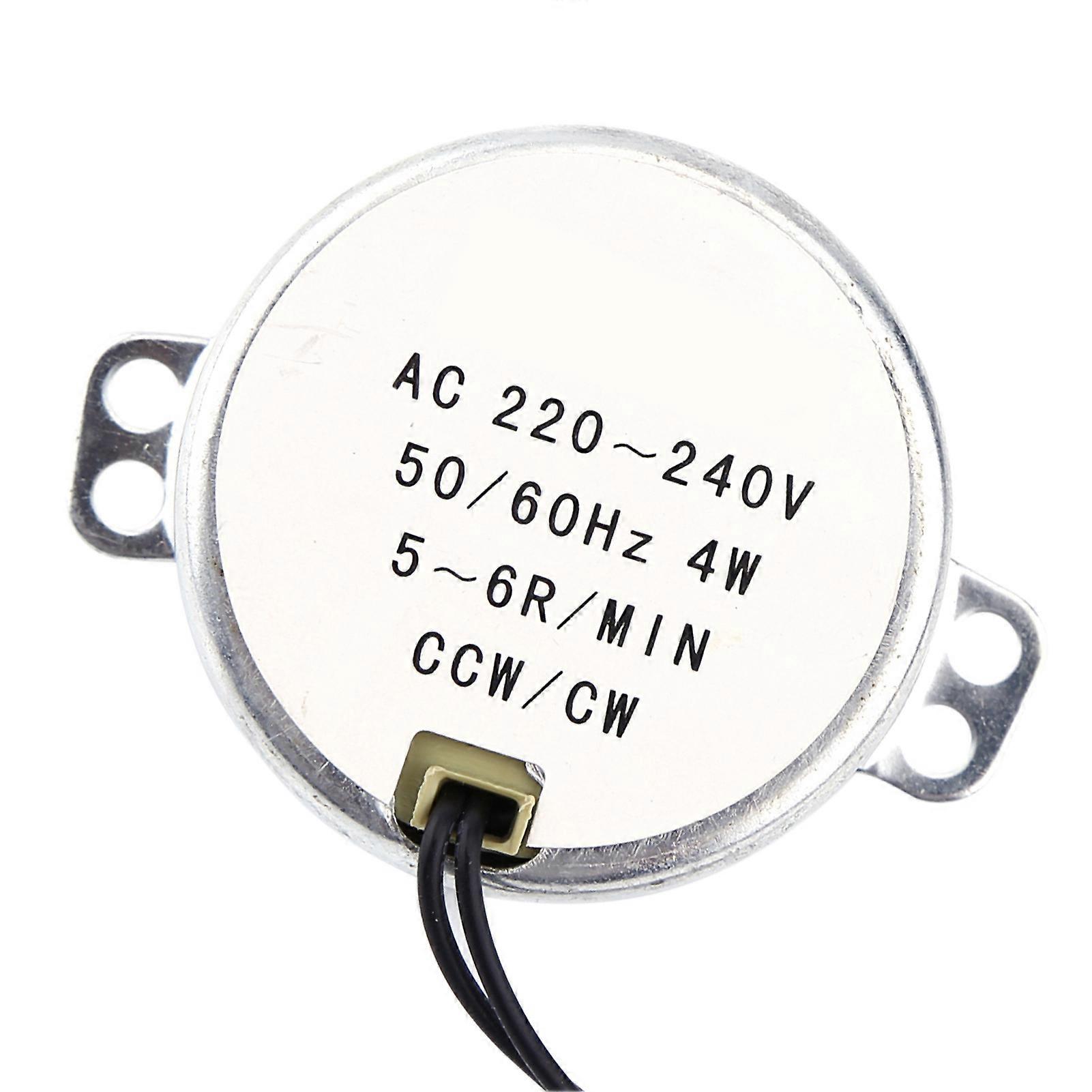 1pc 220-240V AC Synchronous Motor Geared Motor 4W CW/CCW(5-6RPM)