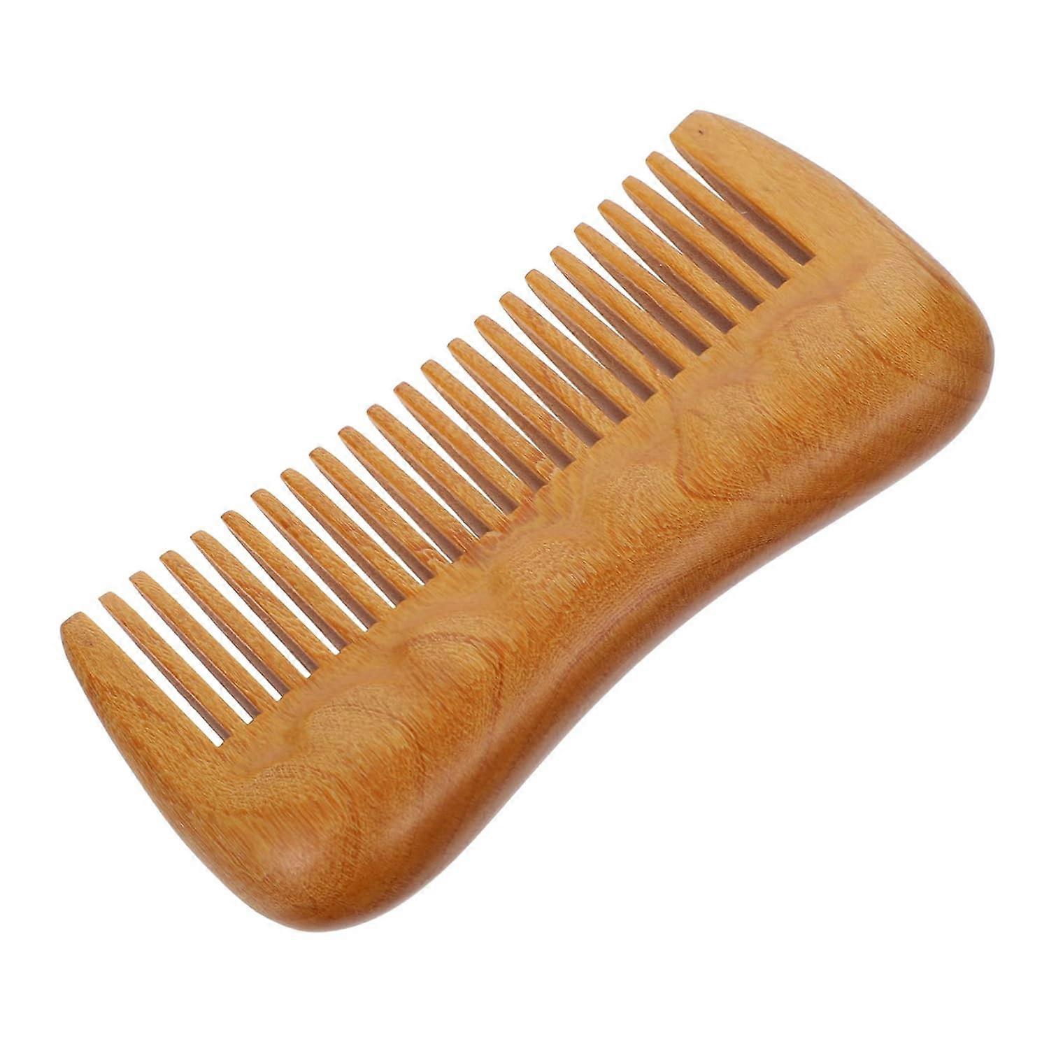 Massage comb: boxwood leather massager, multi-functional comb.
