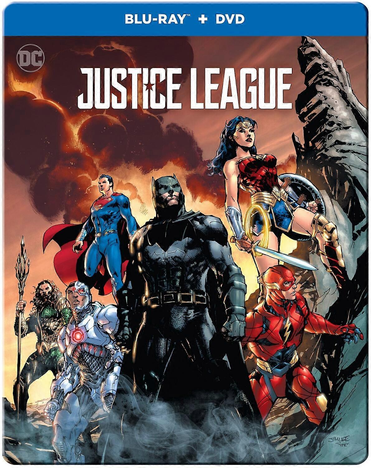 Warner Home Video Justice League (Steelbook) [Blu-Ray Regione A: USA] Con DVD, Steelbook, confezione da 2 importazione USA