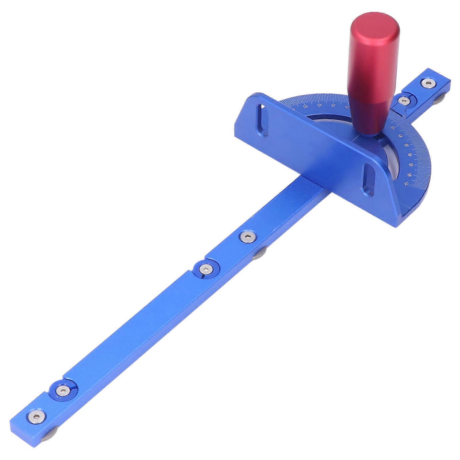 Miter Gauge for Table Saw with Accurate Aluminum Alloy Push Handle and Removable Retaining Disc
