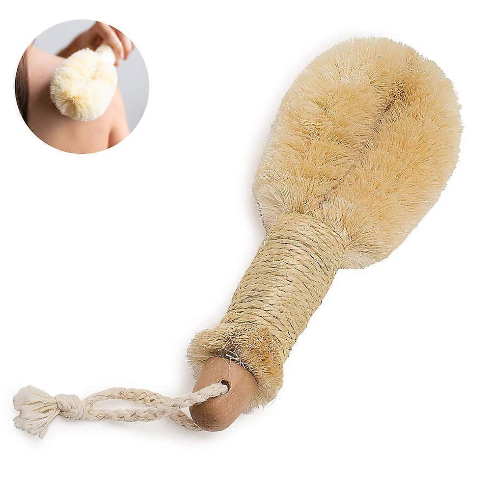 Naturlig sisal badebørste - loggfarge