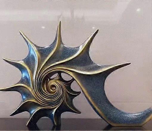 קונכייה אירופאית רטרו יצירתית בית, סלון, ארון טלוויזיה, קישוט רך, קישוט מלאכת יד