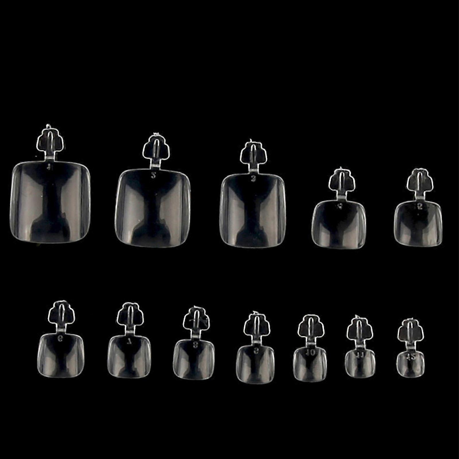 つま先スクエアの偽の足の爪人工足の爪のための足の爪を押す