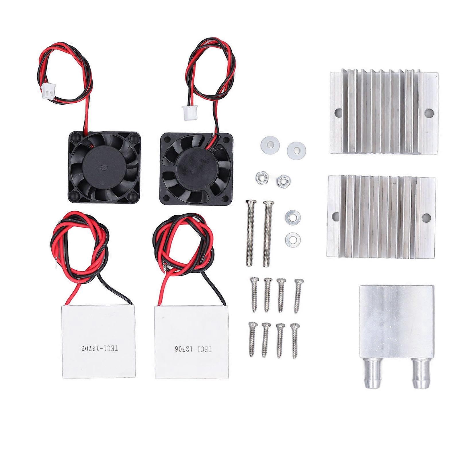 Thermoelectric Refrigeration Cooling System Electronic Cooler Module DIY Kit with Fan YEMAA