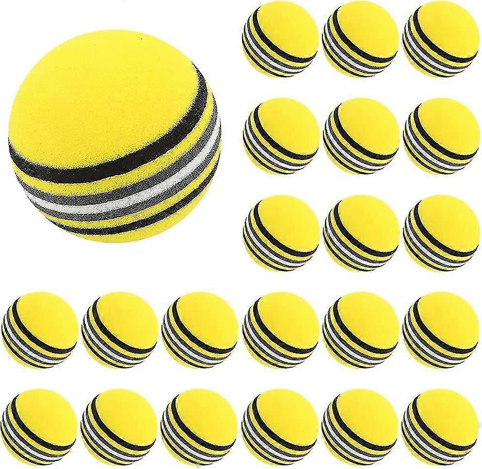 20 Pcs Foam Golf Practice Balls - Sponge Golf Training Ball Rainbow Sp