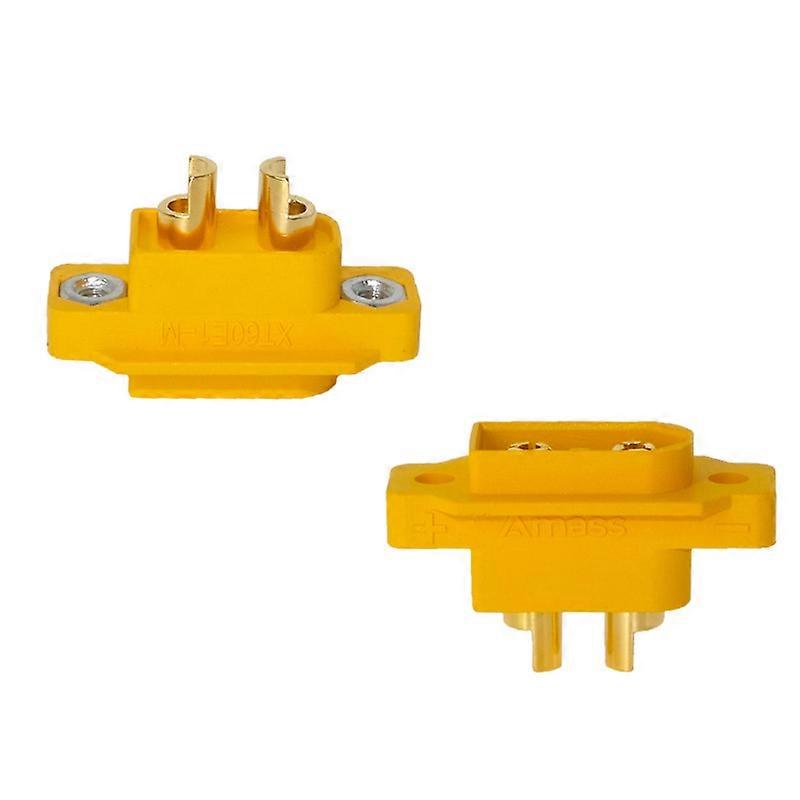 Xt60e-m Mountable Xt60 Male Plug Connector For Rc Models Multicopter