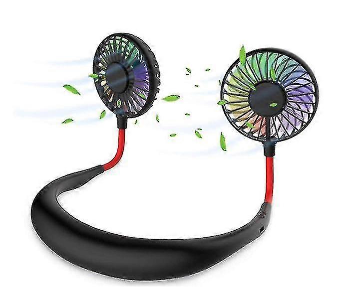 Hanging Neck Fan Luminous Portable Sports Rechargeable