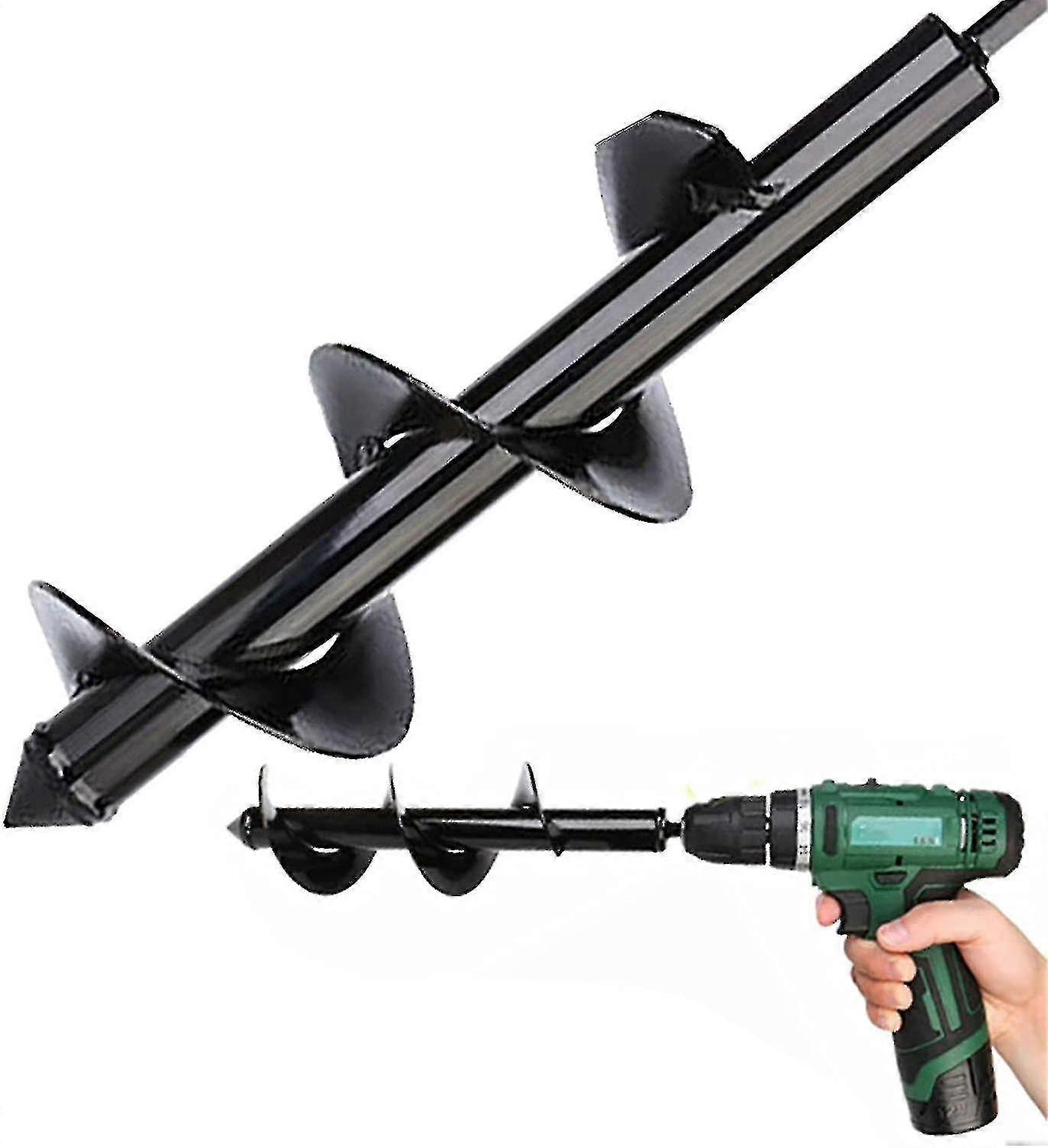 Garden Drill Bit Garden Auger Drill Bits Gardening Planter Tool 8*30cm
